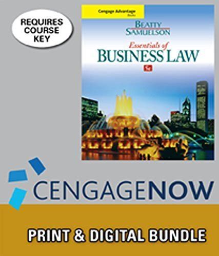 Bundle Business Law Text and Cases 13th CengageNOW 1-Semester Printed Access Card Epub