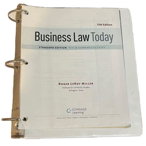 Bundle Business Law Today Comprehensive Loose-Leaf Version 11th LMS Integrated for MindTap Business Law 1 term 6 months Printed Access Card Doc