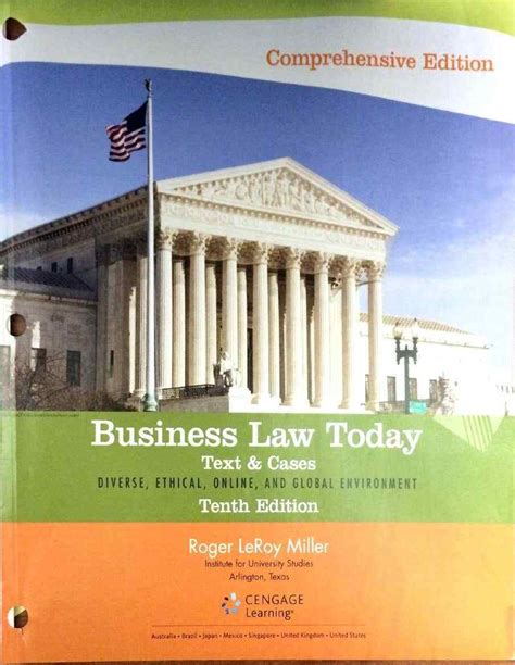 Bundle Business Law Today Comprehensive Loose-leaf Version 10th Business Law Digital Video Library Printed Access Card Reader