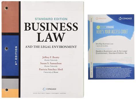 Bundle Business Law and the Legal Environment Standard Edition Loose-leaf Version 8th MindTap Business Law 2 terms 12 months Printed Access Card Kindle Editon