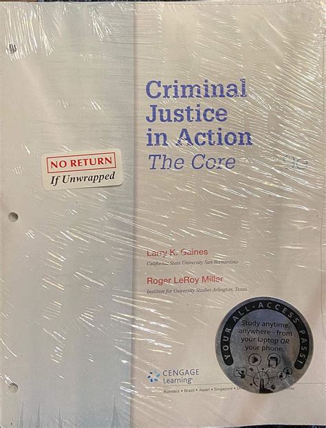 Bundle Criminal Justice in Action Loose-Leaf Version 9th LMS Integrated MindTap Criminal Justice 1 term 6 months Printed Access Card PDF