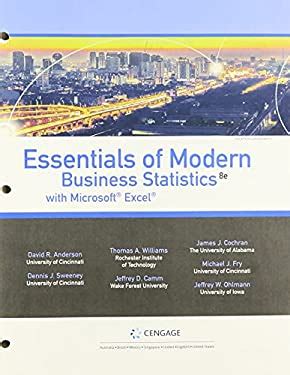Bundle Essentials of Modern Business Statistics with Microsoft Excel Loose-leaf Version 6th LMS Integrated for Aplia 1 term Printed Access Card Card for Statistics for Business and Economics Epub