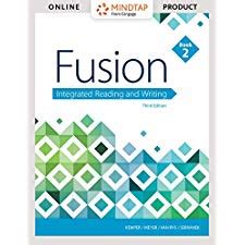 Bundle Fusion Integrated Reading and Writing Book 2 2nd Aplia 1 term Printed Access Card Doc