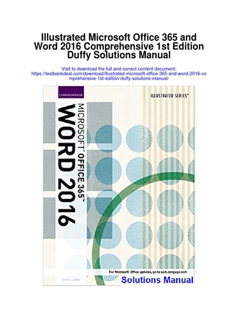 Bundle Illustrated Microsoft Office 365 and Word 2016 Comprehensive MindTap Computing 2 terms 12 months Printed Access Card PDF