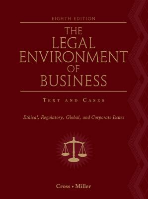 Bundle The Legal Environment of Business Text and Cases―Ethical Regulatory Global and Corporate Issues 8th Aplia 1-Semester Printed Access Card Aplia Edition Sticker Reader