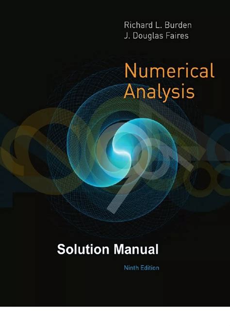 Burden Faires Numerical Analysis 9th Solutions Pdf PDF