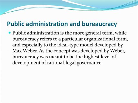 Bureaucracy and Public Administration Epub