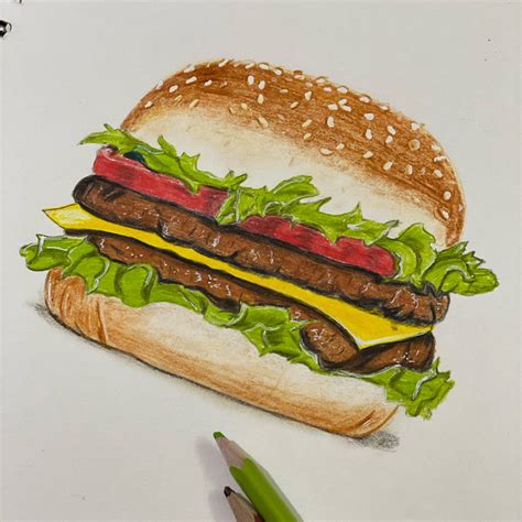 Burger Drawings: A Culinary Canvas forArtistic Expression