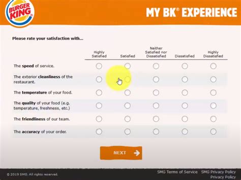 Burger King Questionnaire Answers Doc