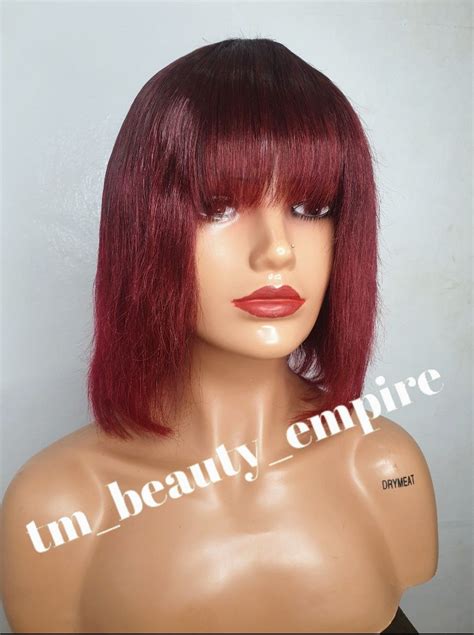 Burgundy Bang Wig Beauty: Your Guide to 10,000 Styles