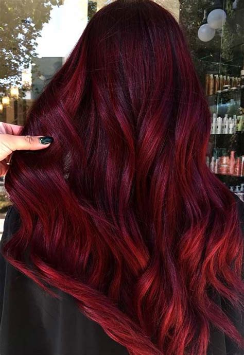 Burgundy Hair Dye Chart
