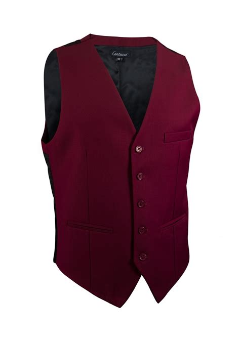 Burgundy Vest: