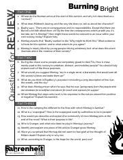 Burning Bright Review Questions Answer PDF