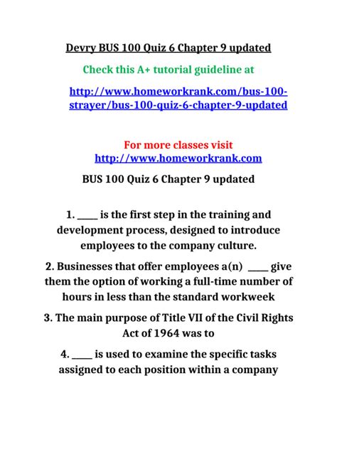 Bus 100 Quiz 2 Answers Strayer University Kindle Editon