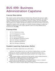 Bus 499 business administration capstone exam Ebook PDF