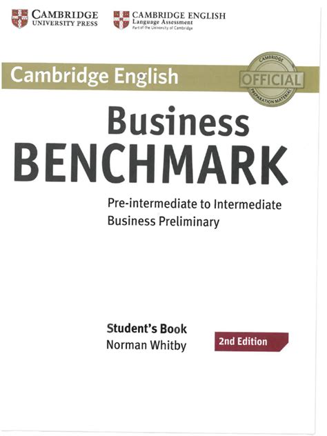 Business Benchmark Pre Intermediate To Intermediate Cambridge Answers Pdf PDF