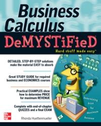 Business Calculus Demystified Epub