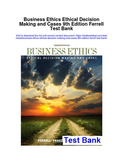 Business Ethics Ferrell 9th Edition PDF Reader