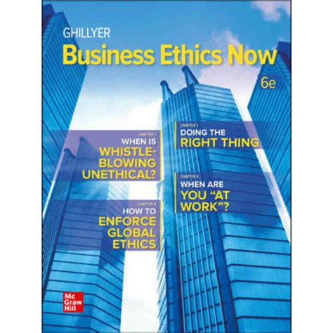 Business Ethics Now Andrew Ghillyer Ebook Doc
