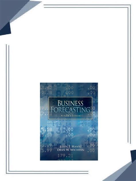 Business Forecasting 9th Edition Hanke Solution Doc