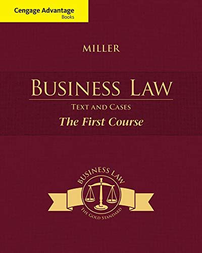 Business Law Text and Cases The First Course MindTap Course List Reader