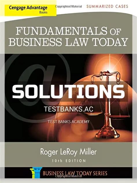 Business Law Today 10th Edition Miller Answers PDF