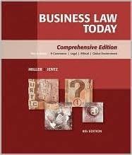 Business Law Today 8th egith edition Text Only Epub