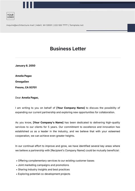 Business Leter Template
