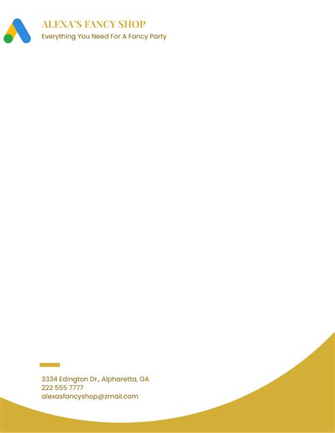 Business Letterhead Template Free