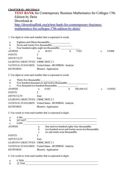 Business Math 11 Answer Key Kindle Editon