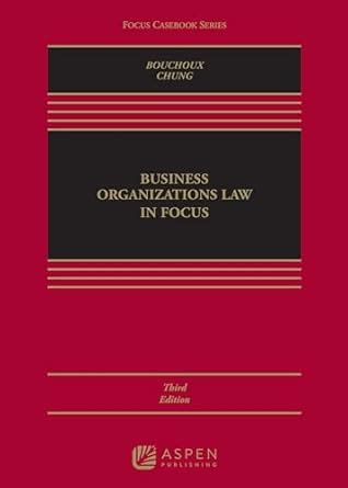 Business Organizations in Focus Focus Casebook Epub