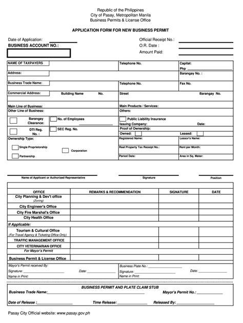 Business Permit Template