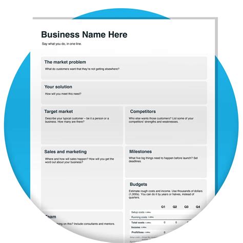Business Plan Template Australia