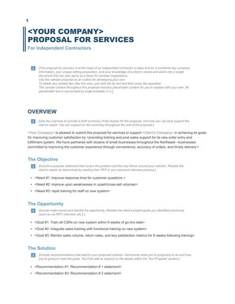 Business Proposal Services Template