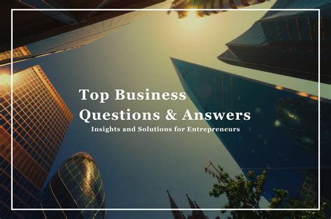 Business Questions And Answers PDF