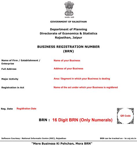 Business Registration Number (BRN)