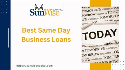 Business Same Day Loans: An Introduction