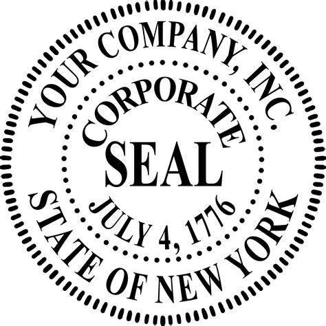Business Seal Template