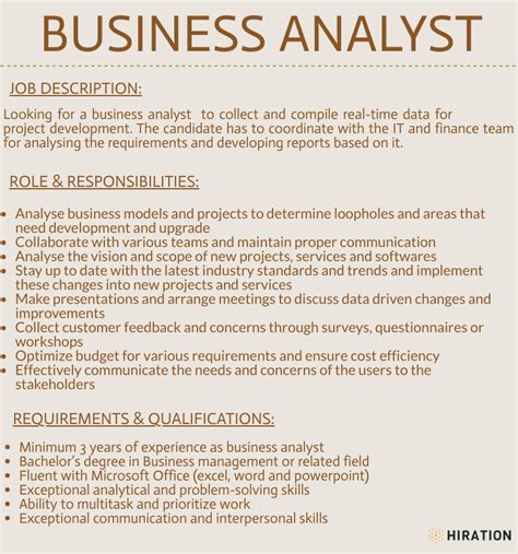 Business Systems Analyst Job Description 2025: The Ultimate Guide