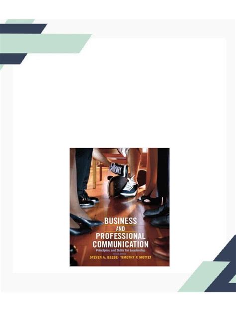 Business and Professional Communication Principles and Skills for Leadership 2nd Edition Doc