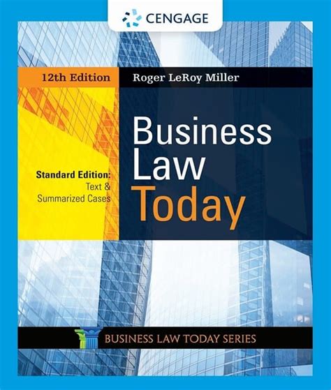 Business law today standard text summarized cases pdf Ebook Doc