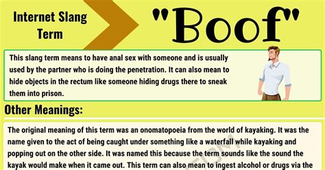 Busting the Urban Dictionary: Understanding the Elusive Slang Term "Boof"