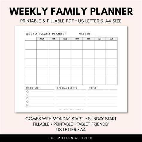 Busy Family Planner 2017 Calendar PDF
