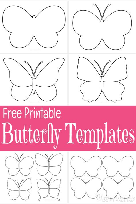 Butterfly Template Free