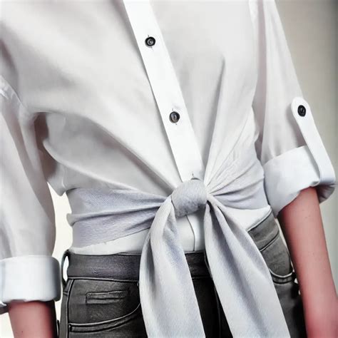 Button Down Shirt Tied in Front: Elevate Your Style with Effortless Chic