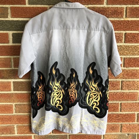 Button Up Shirt with Flames: Unleash Your Inner Fire