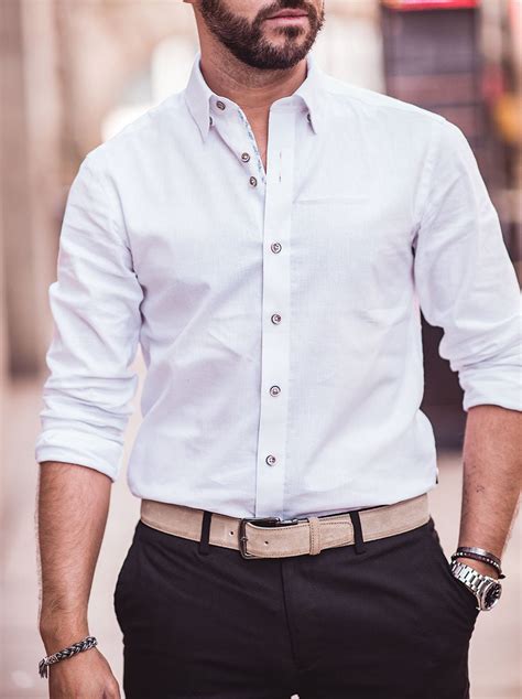 Button Up Shirts for Men: A White Canvas of Style and Versatility