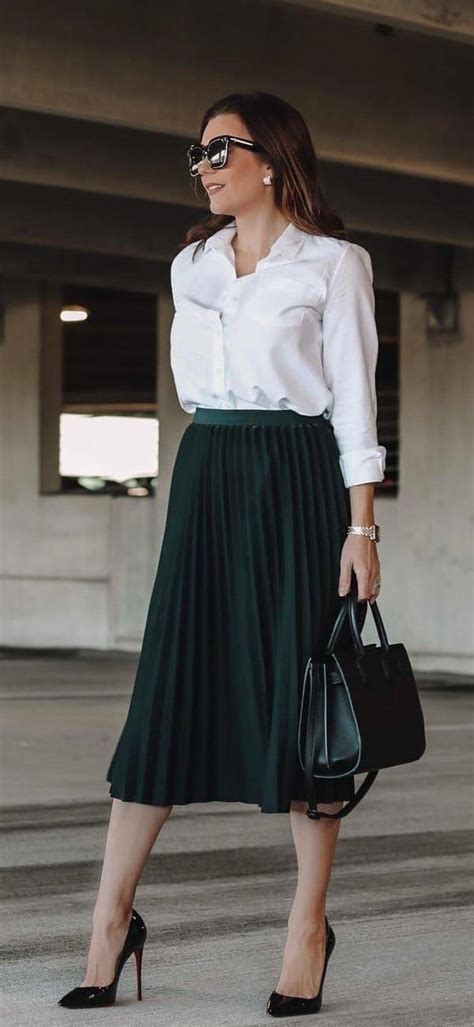 Button-Up Shirt and Skirt: A Timeless Fashion Combination