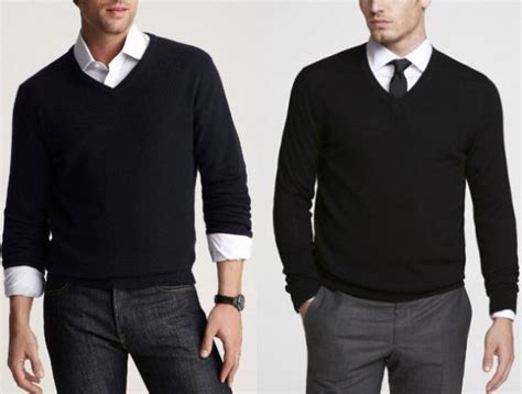 Button-Up Shirt and V-Neck Sweater: Timeless Classics for Effortless Style