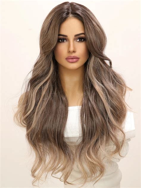 Buy Lace Online: Wavy Brown Long Lace Front Synthetic Choppy Layers Wigs for 2025